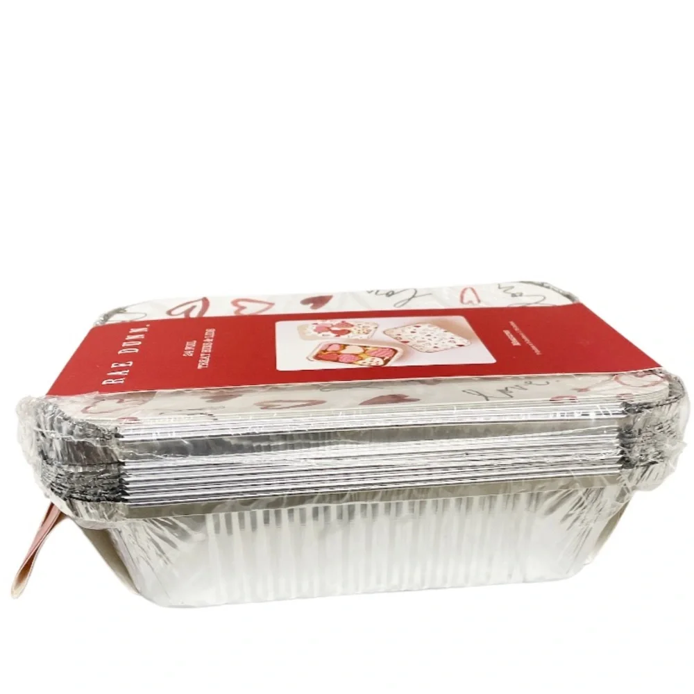 NEW Rae Dunn Valentine’s Day LOVE 24 Pk Foil Treat Bins & Lids💖♥️💖